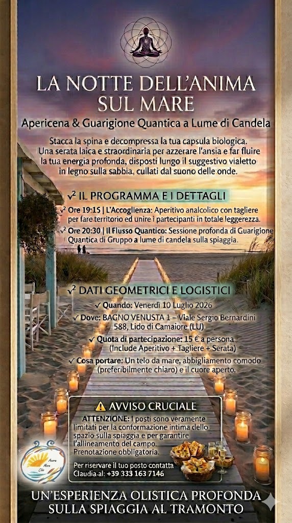 La Notte dell'Anima sul Mare — Lido di Camaiore