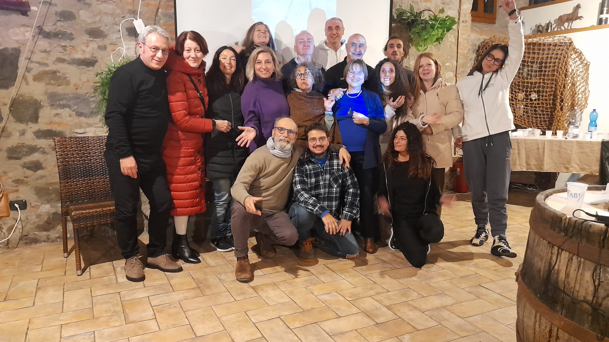 Foto di gruppo durante un evento